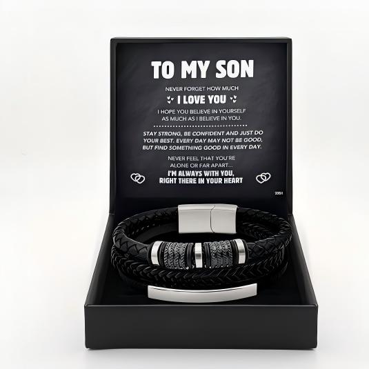 Forever Bond Leather Bracelet — A Meaningful Gift For Son