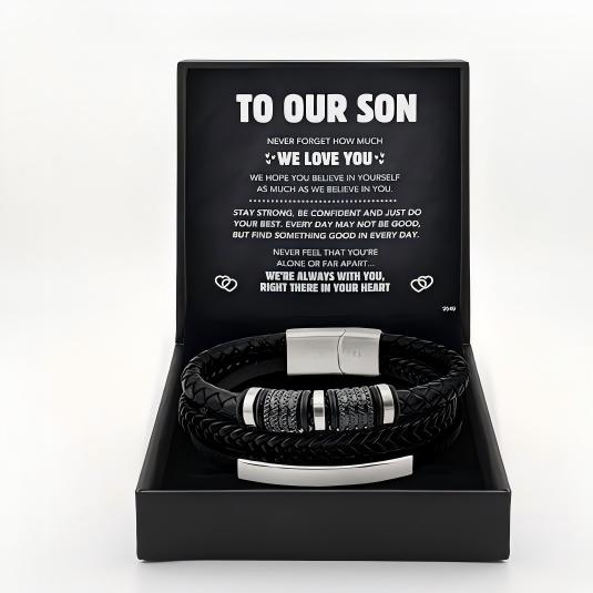 Forever Bond Leather Bracelet — A Meaningful Gift For Son