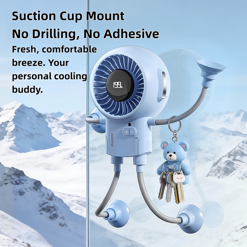 Ultra·MAX Omni-Directional Suction Fan – 199 Speeds, Active Cooling, 18H Run Time, Hands-Free Anywhere