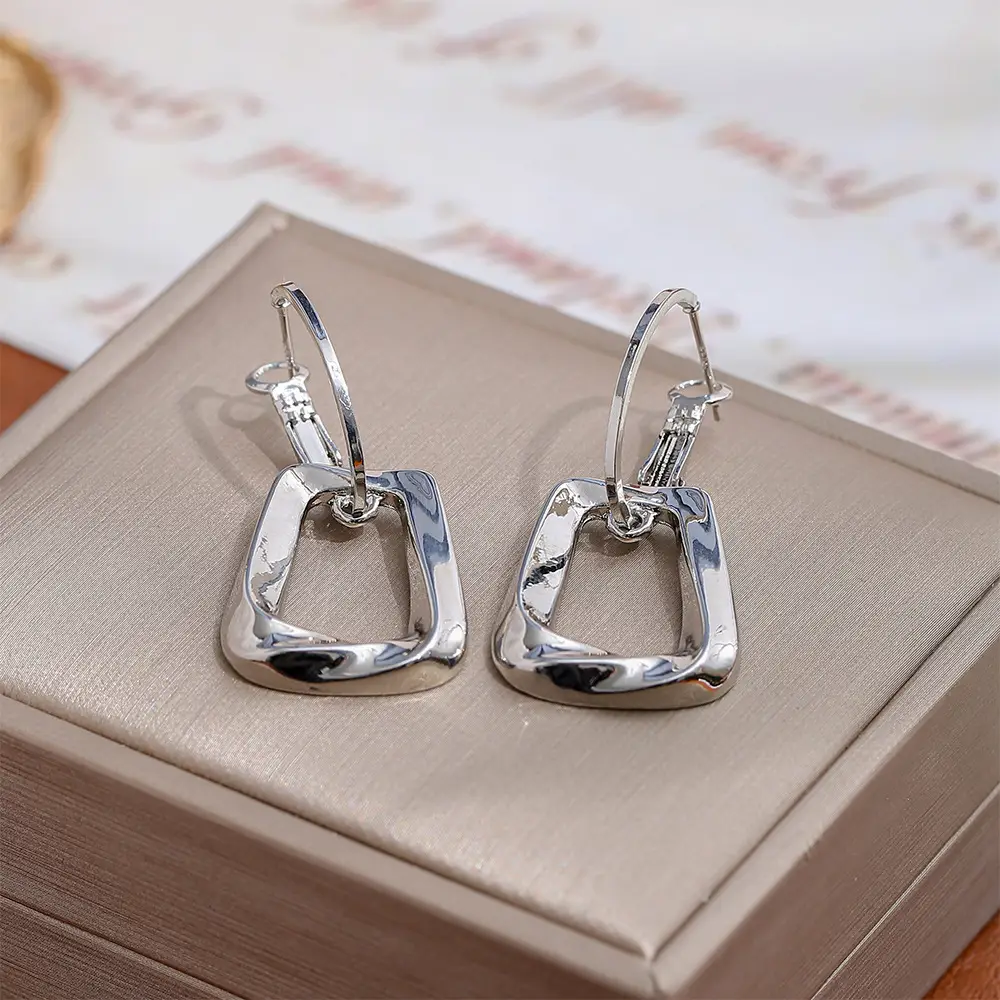 Avery Geometric Gold-Tone Dangle Earrings