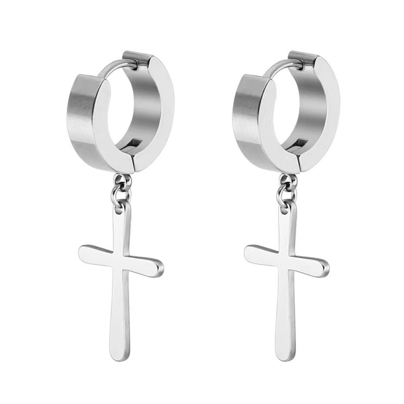 Everyday Faith Cross Drop Earrings