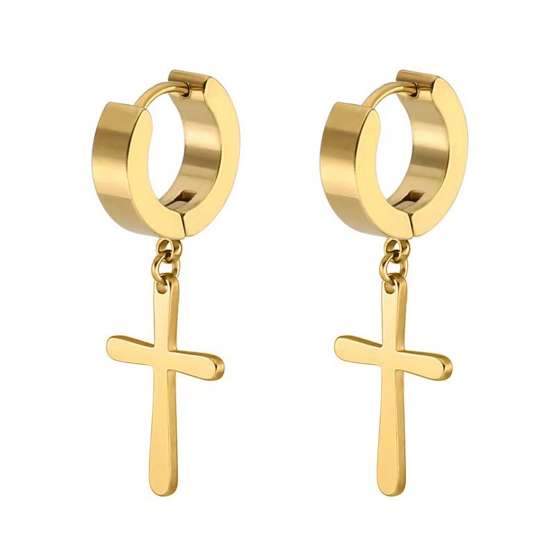 Everyday Faith Cross Drop Earrings
