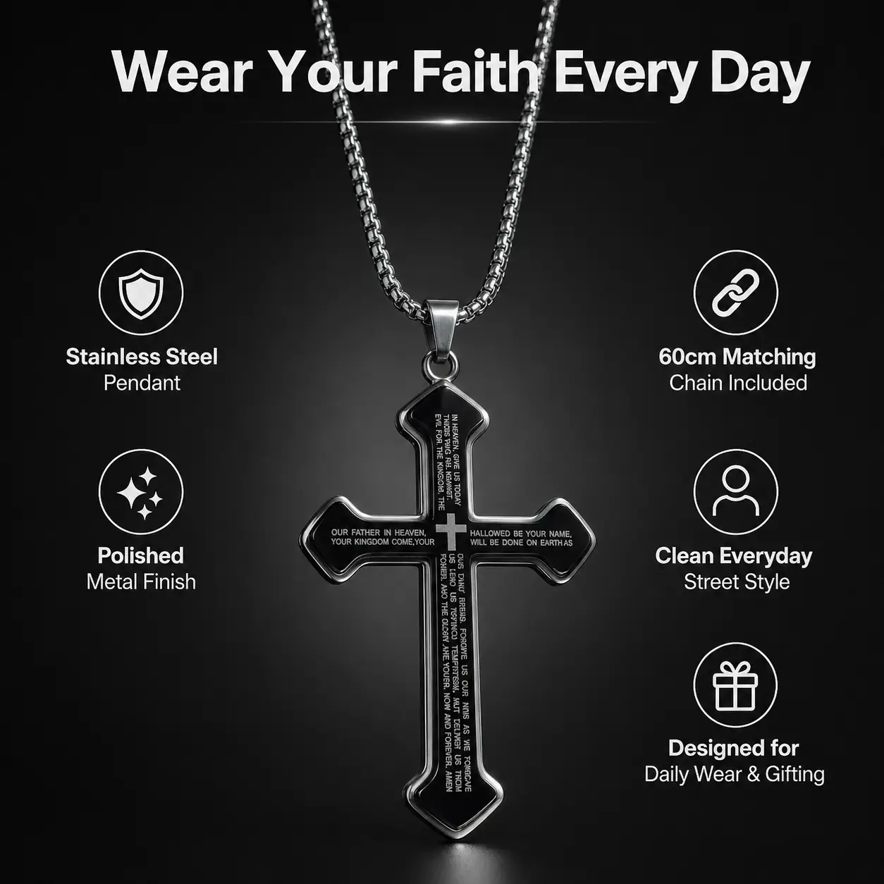 Everyday Faith Cross Necklace