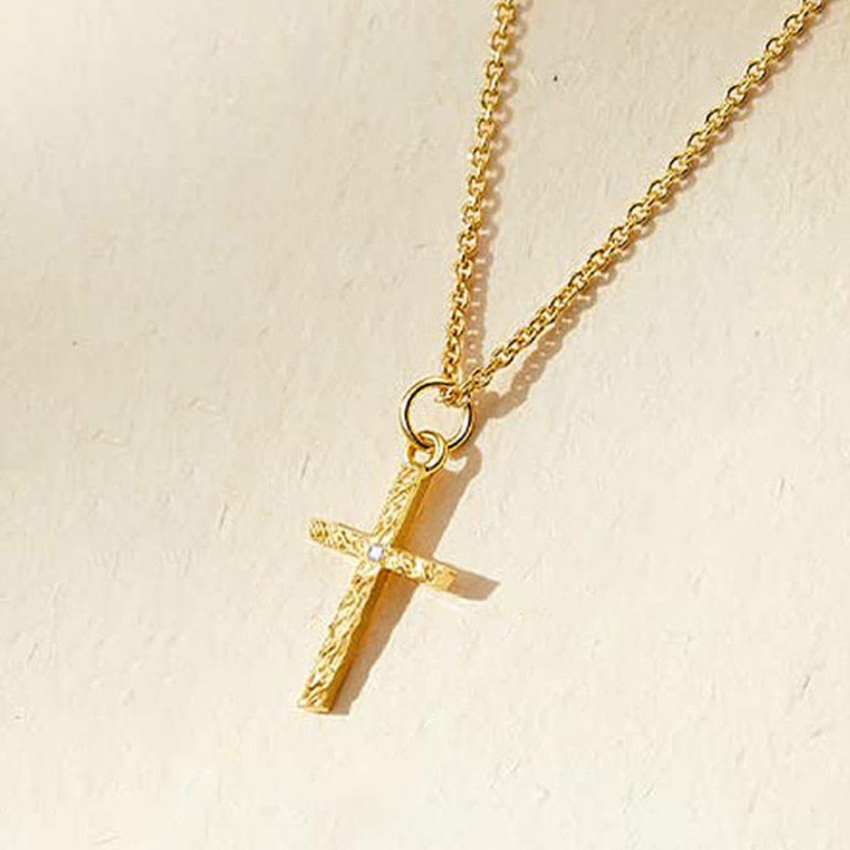 Double Layer Initial Cross Necklace Set — Your Letter, Your Story