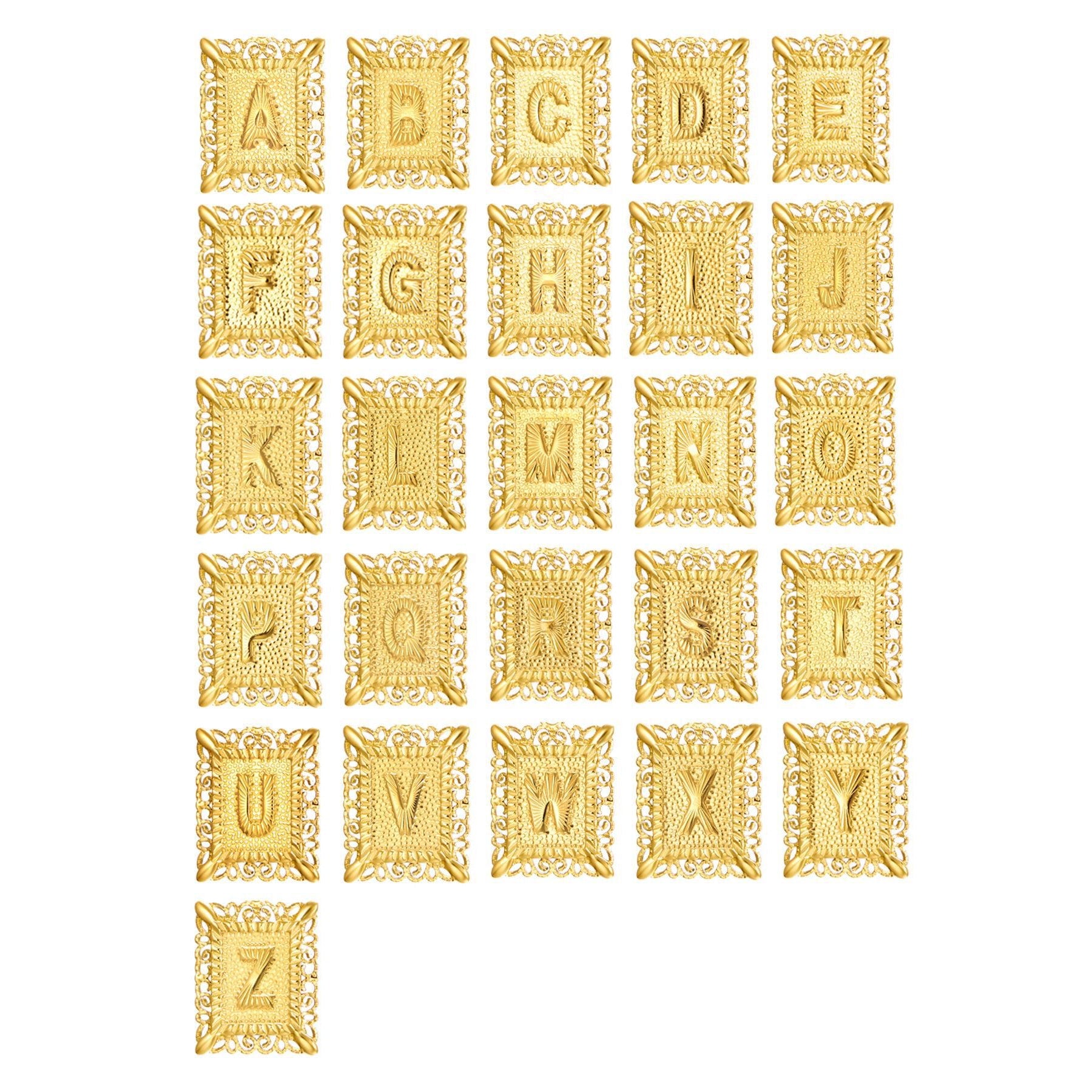 Double Layer Initial Cross Necklace Set — Your Letter, Your Story