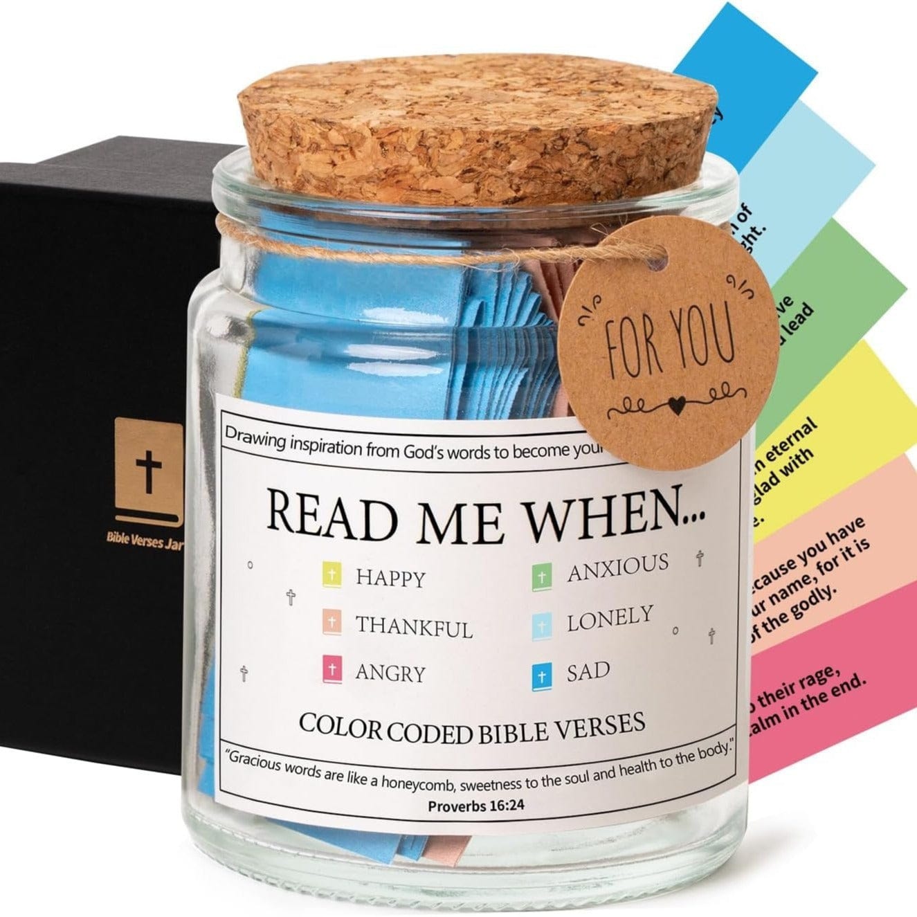 90 Days Of Faith Bible Verse Jar | Daily Scripture & Encouragement Gift