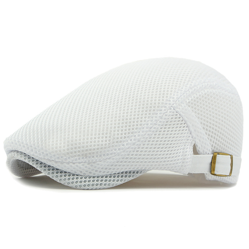 🧢New arrival 40% OFF!🏖️Breathable Flat Cap with Adjustable Strap – Mesh Fabric, Classic Ivy Style & Built-in Sweatband – All-Day Comfort🌞