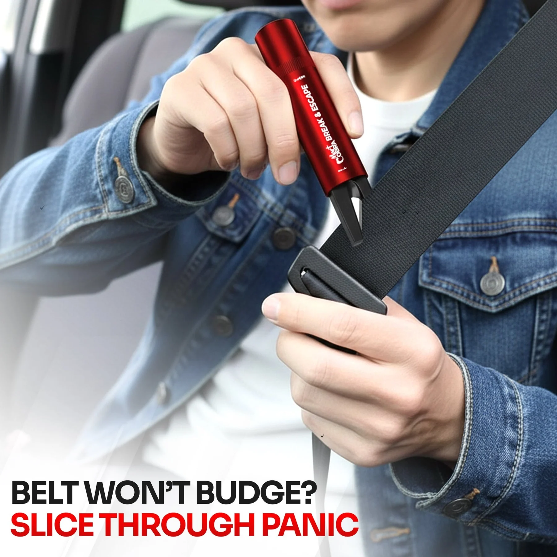 Emergency Safety Hammer, Window Breaker, Seat Belt Cutter Rescue Tool