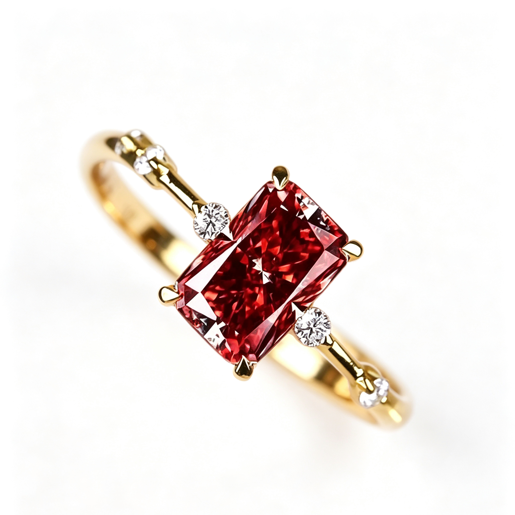 A ring adorned with dazzling cut colored gemstones