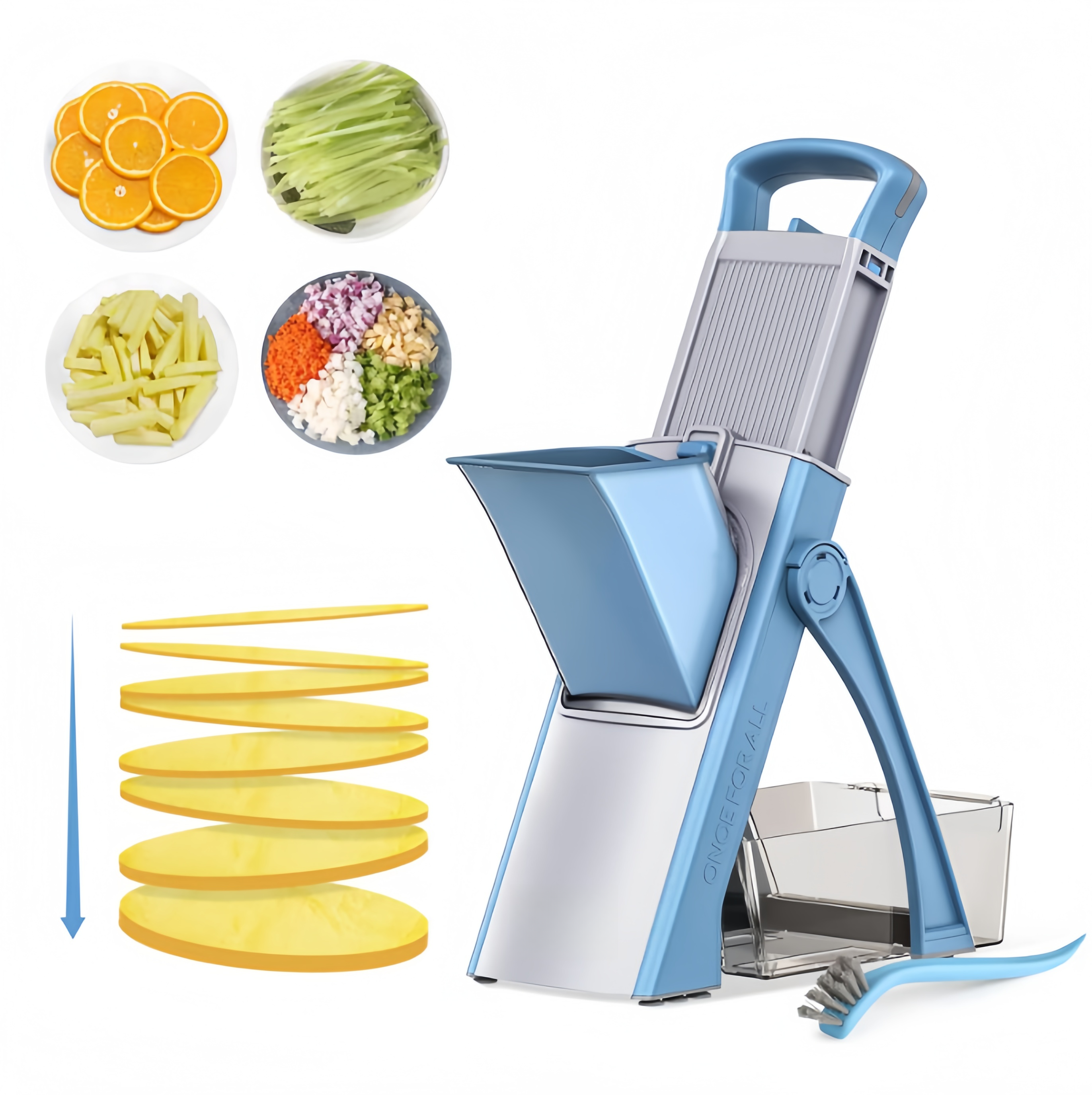 Multifunctional Safe Hand Mandoline Slicer