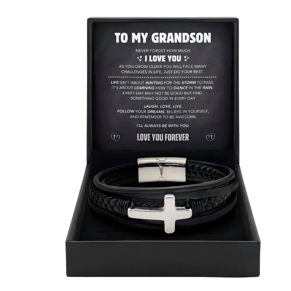 Grandson's Eternal Guardian Faith Bracelet