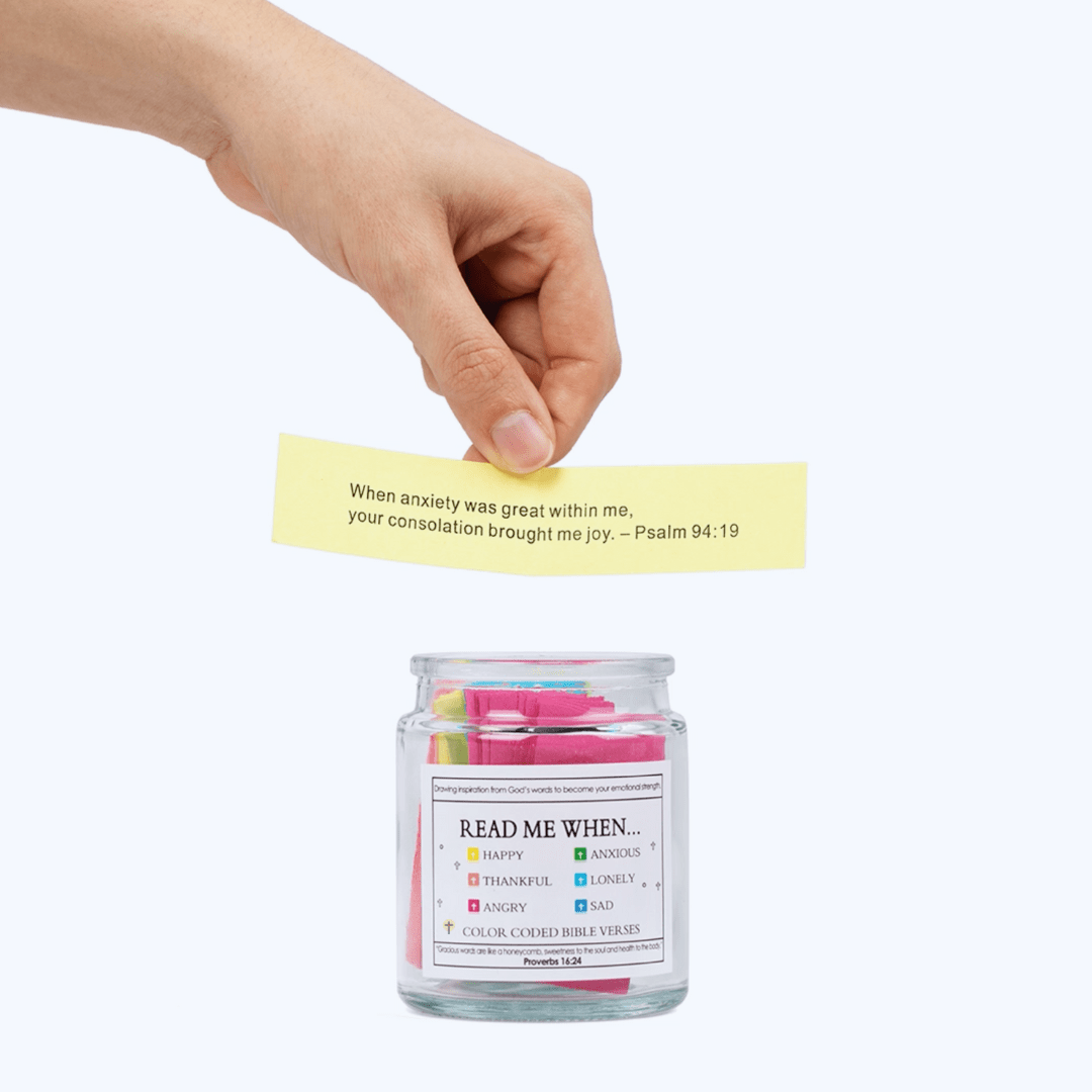 90 Days Of Faith Bible Verse Jar | Daily Scripture & Encouragement Gift