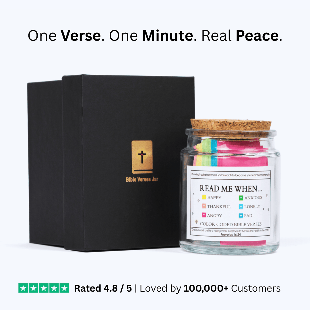 90 Days Of Faith Bible Verse Jar | Daily Scripture & Encouragement Gift