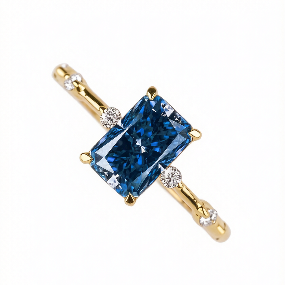A ring adorned with dazzling cut colored gemstones