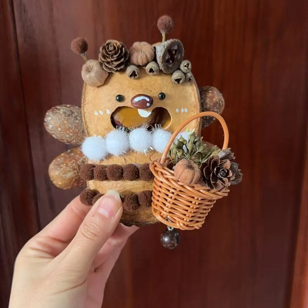 Handmade Entada Double Bean Pod Ornament