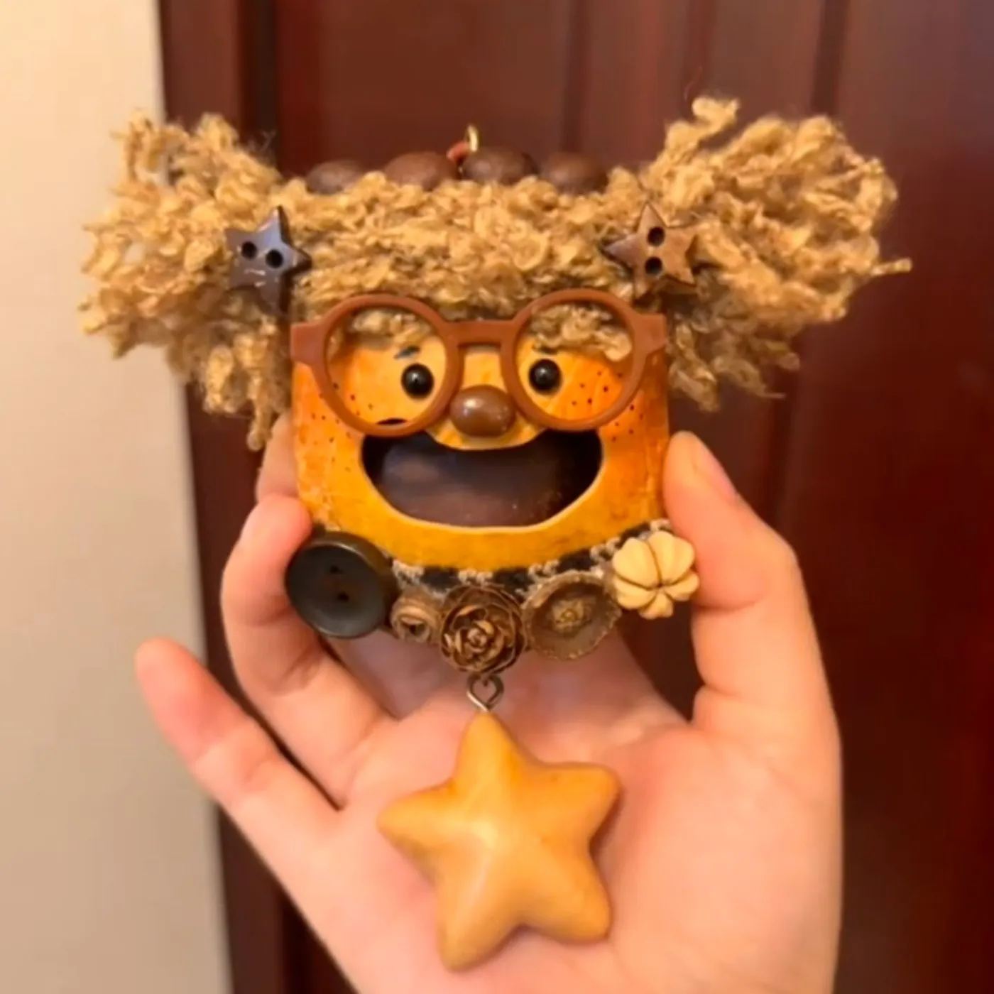 Handmade Entada Single Bean Pod Ornament