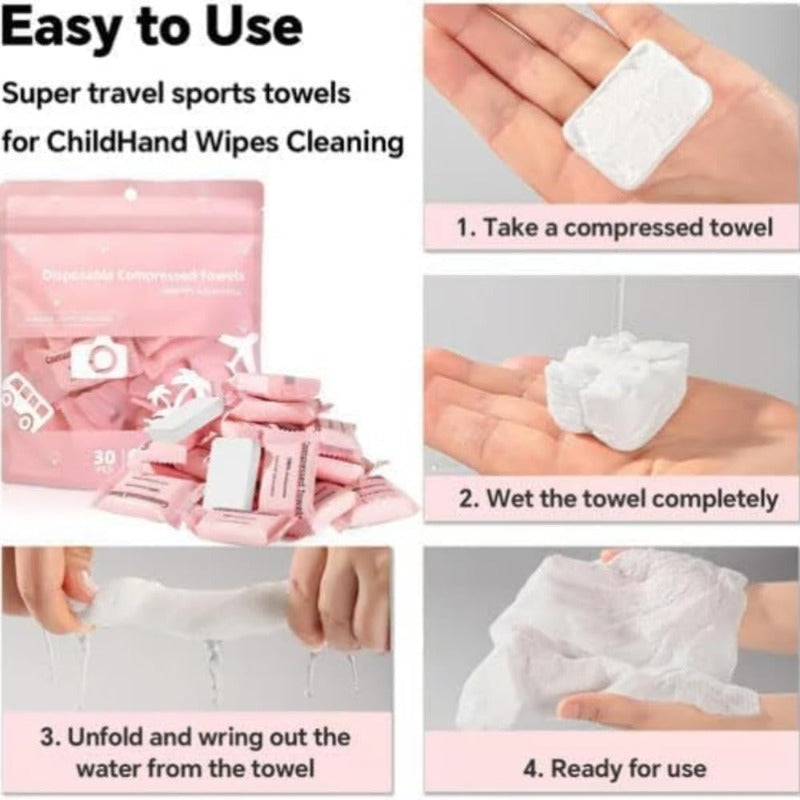 Compressed Cotton Towels