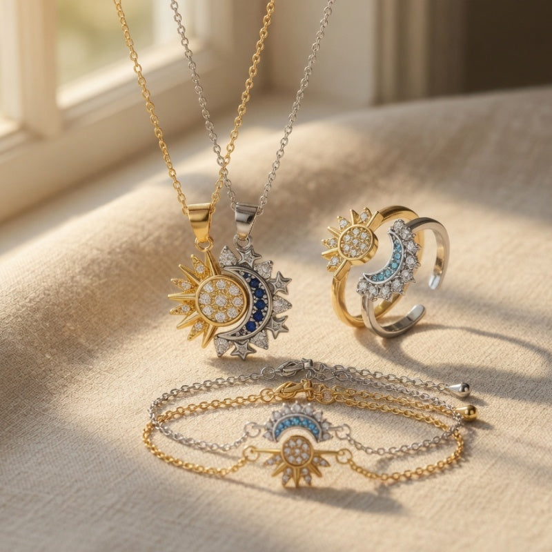 Sun & Moon Magnetic Jewelry Set