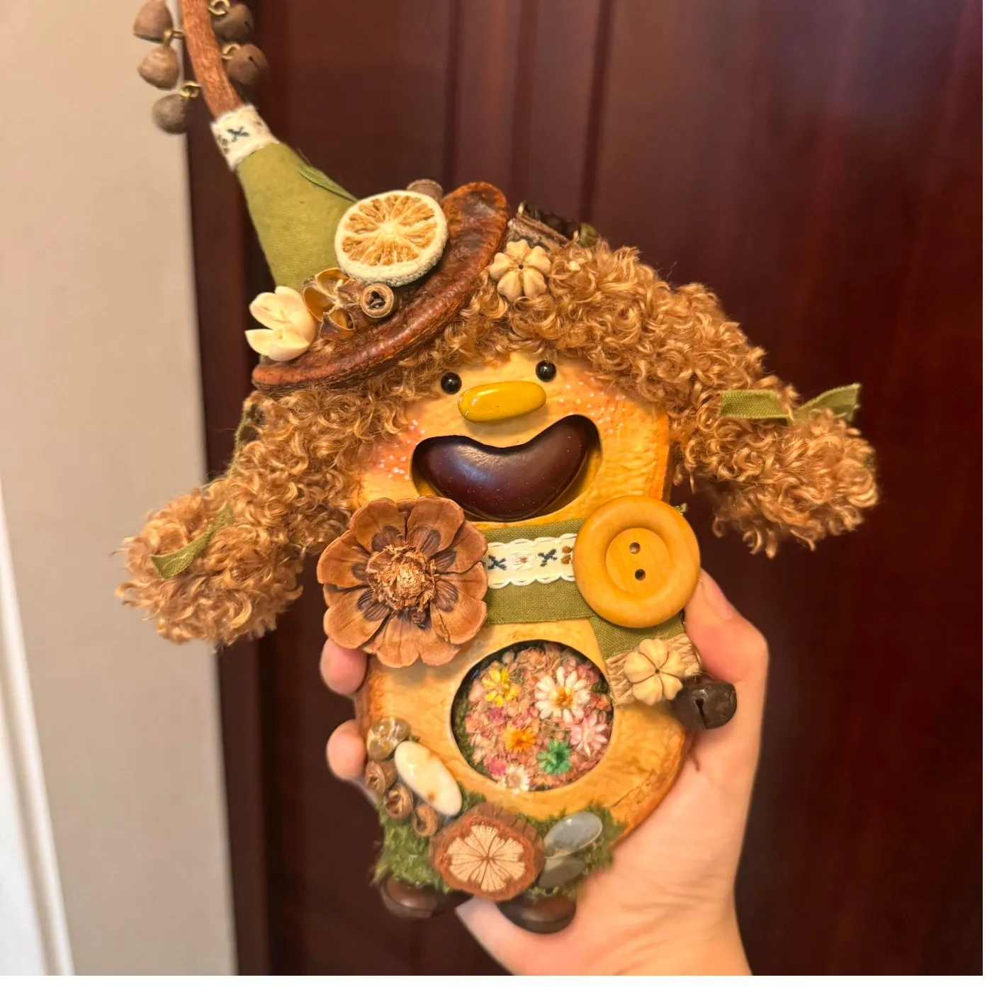 Handmade Entada Double Bean Pod Ornament