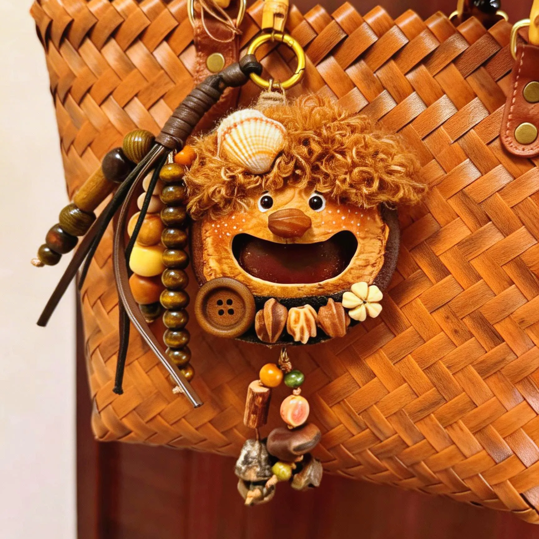 Handmade Entada Single Bean Pod Ornament