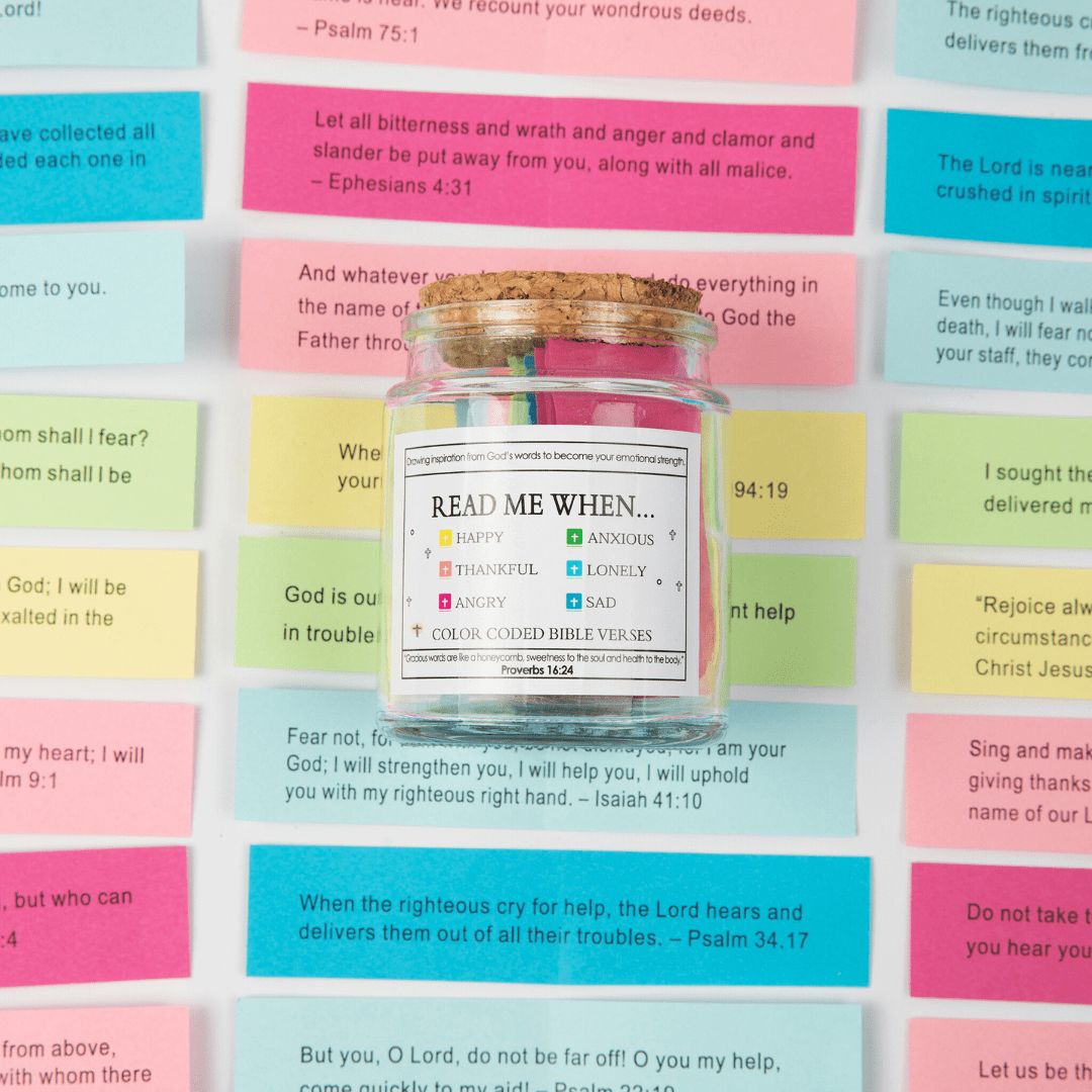 90 Days Of Faith Bible Verse Jar | Daily Scripture & Encouragement Gift