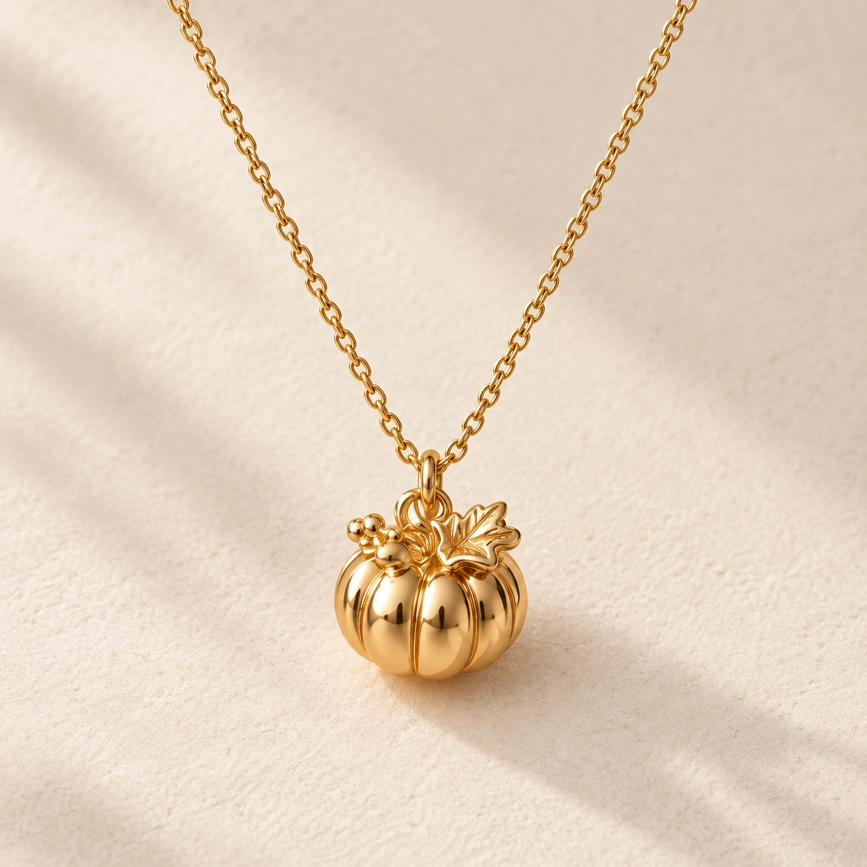Lillian Pumpkin Charm Necklace