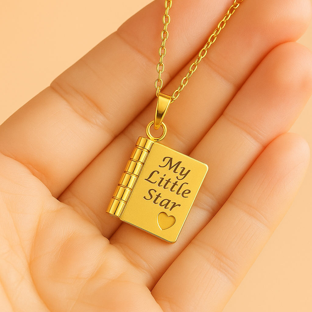 To My Daughter Book Necklace — A Forever Reminder Of My Love