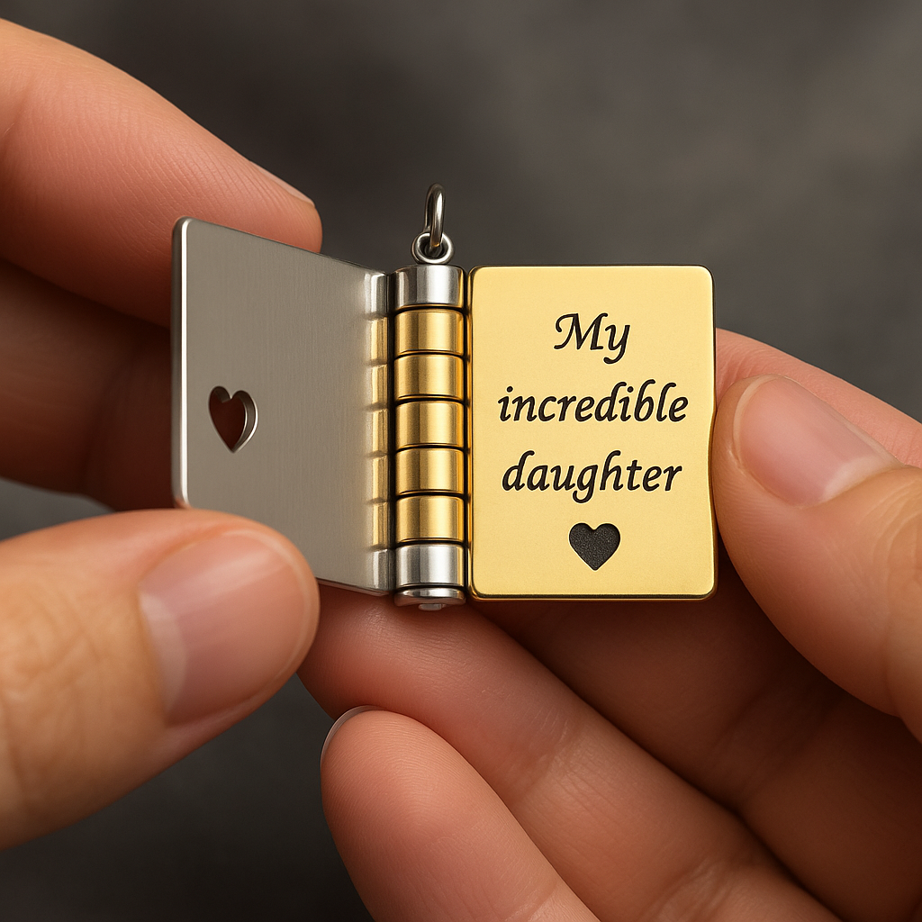 To My Daughter Book Necklace — A Forever Reminder Of My Love