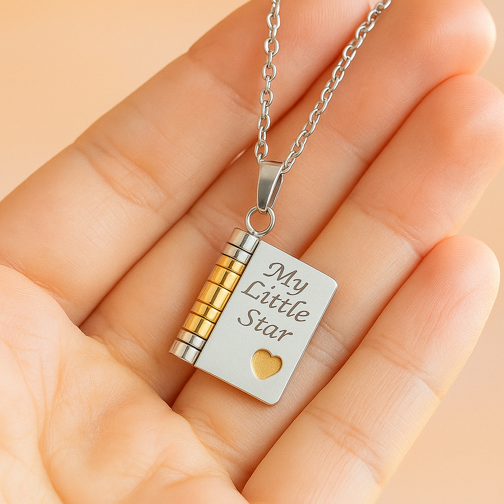 To My Daughter Book Necklace — A Forever Reminder Of My Love