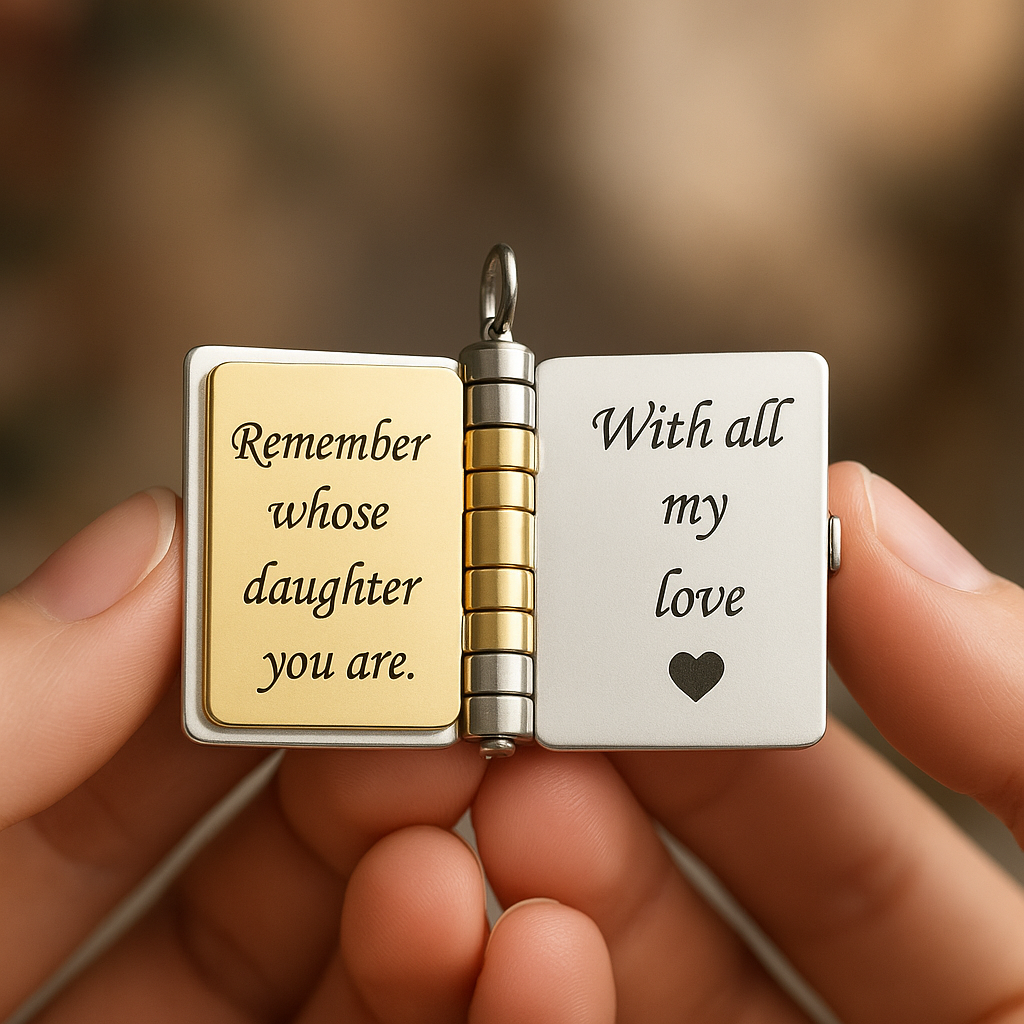To My Daughter Book Necklace — A Forever Reminder Of My Love