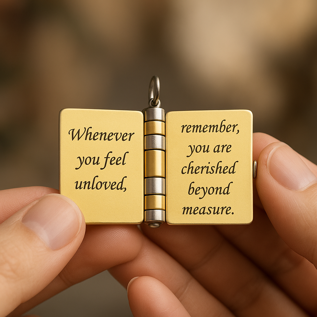 To My Daughter Book Necklace — A Forever Reminder Of My Love
