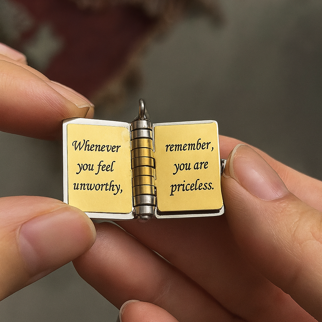 To My Daughter Book Necklace — A Forever Reminder Of My Love