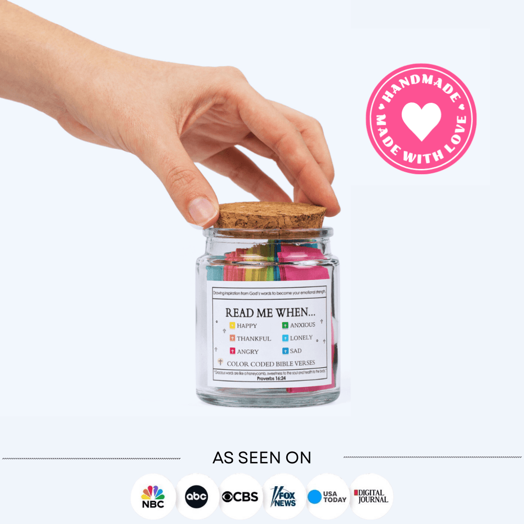 90 Days Of Faith Bible Verse Jar | Daily Scripture & Encouragement Gift