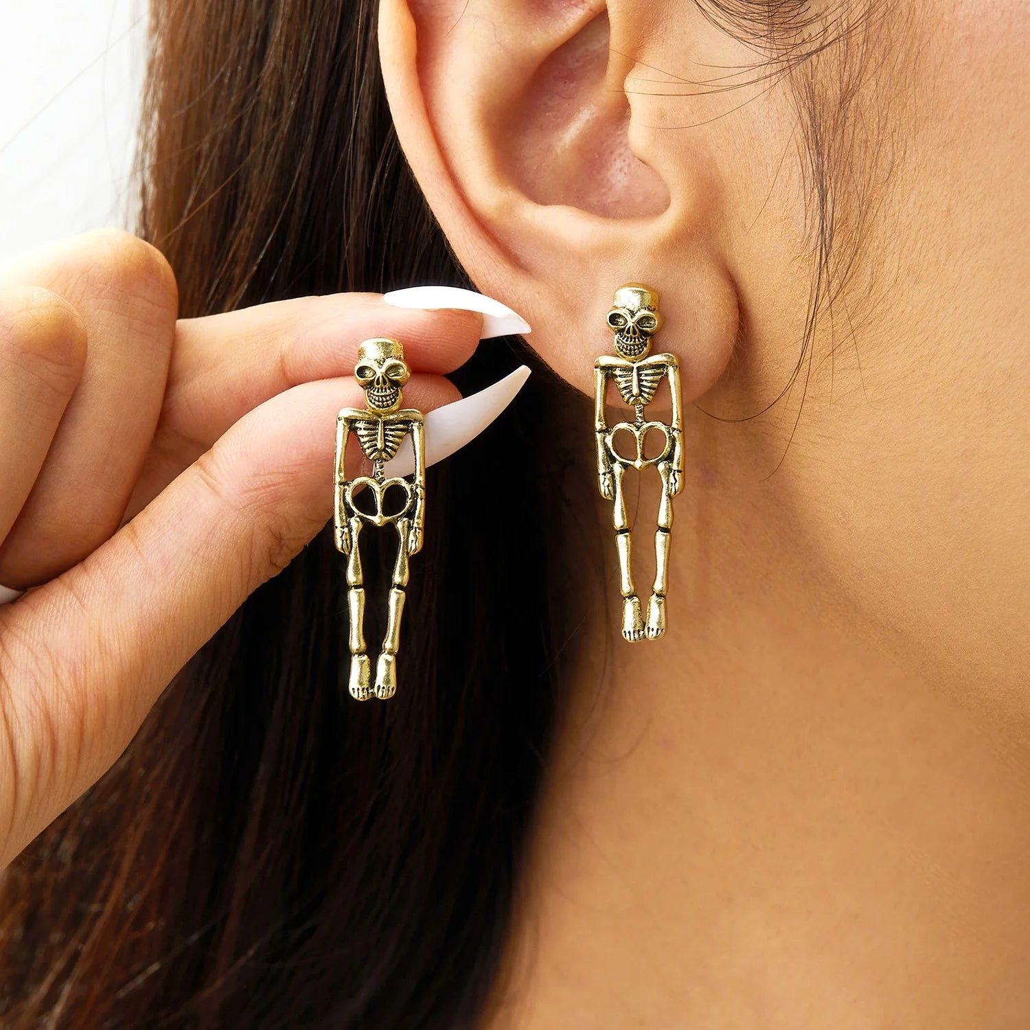 Astor Skeleton Dangle Earrings