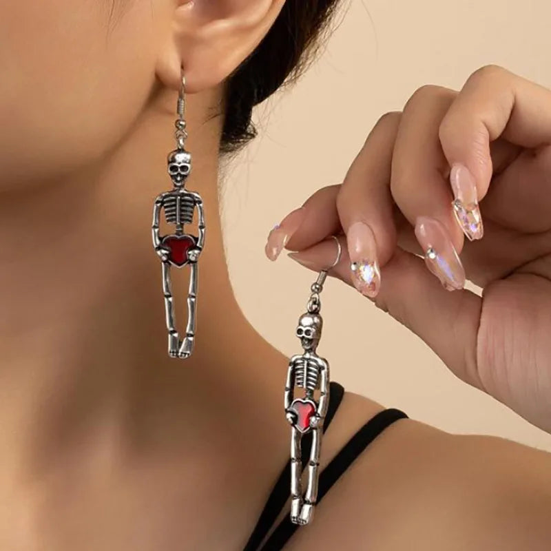 Astor Skeleton Dangle Earrings