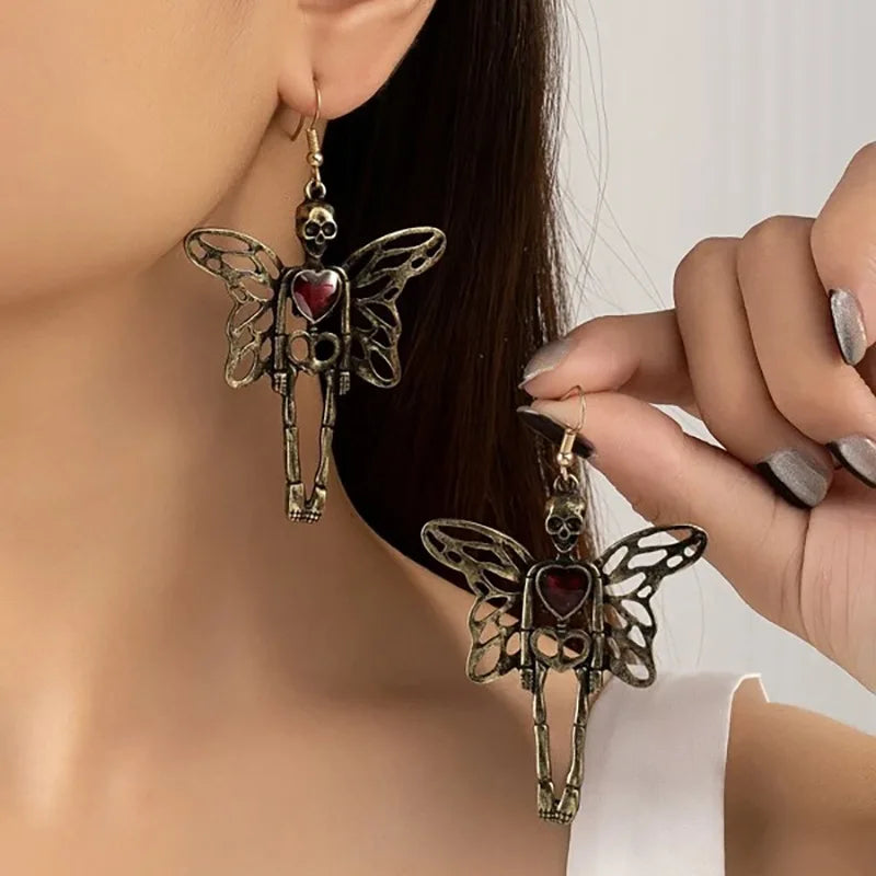 Astor Skeleton Dangle Earrings