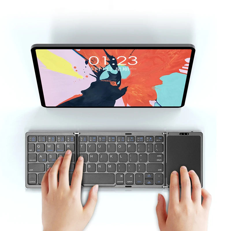 Folding Bluetooth Keyboard with Touchpad
