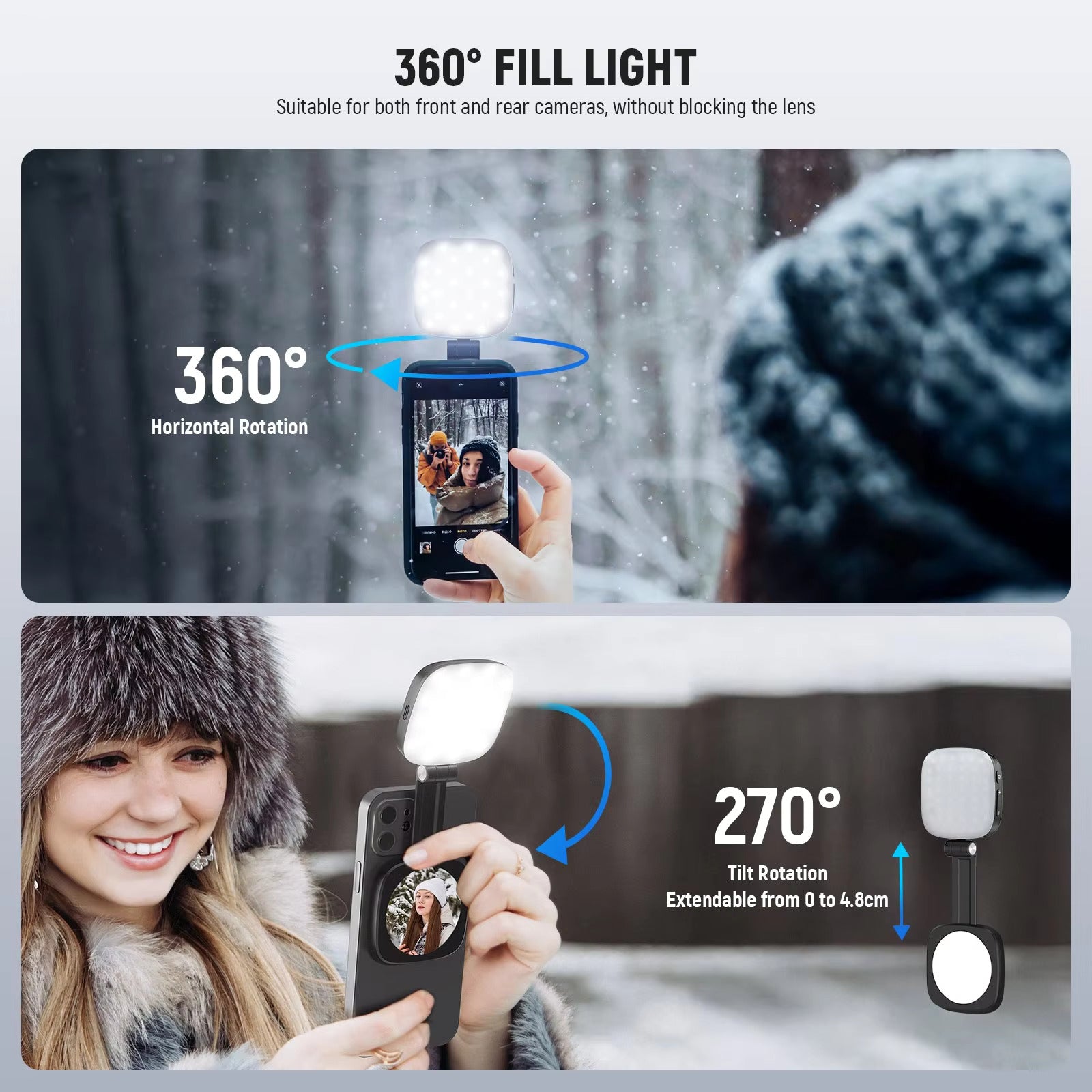 Magnetic Selfie Light Compatible with MagSafe iPhone