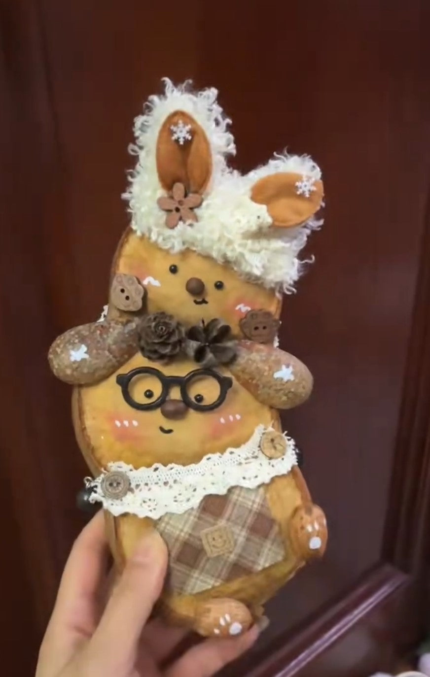 Handmade Entada Triple Bean Pod Ornament