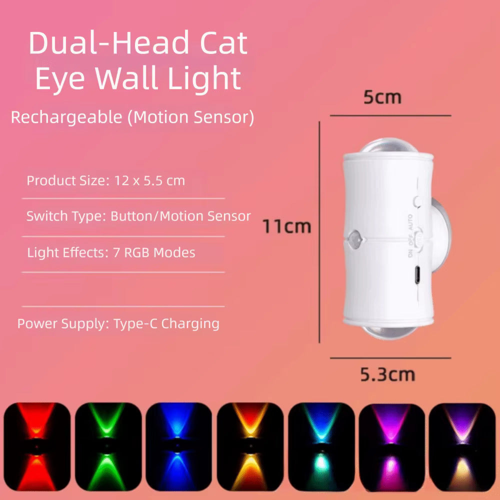 Human Body Detection Night Light Automatic Sensing 7 Color Wall Lamp