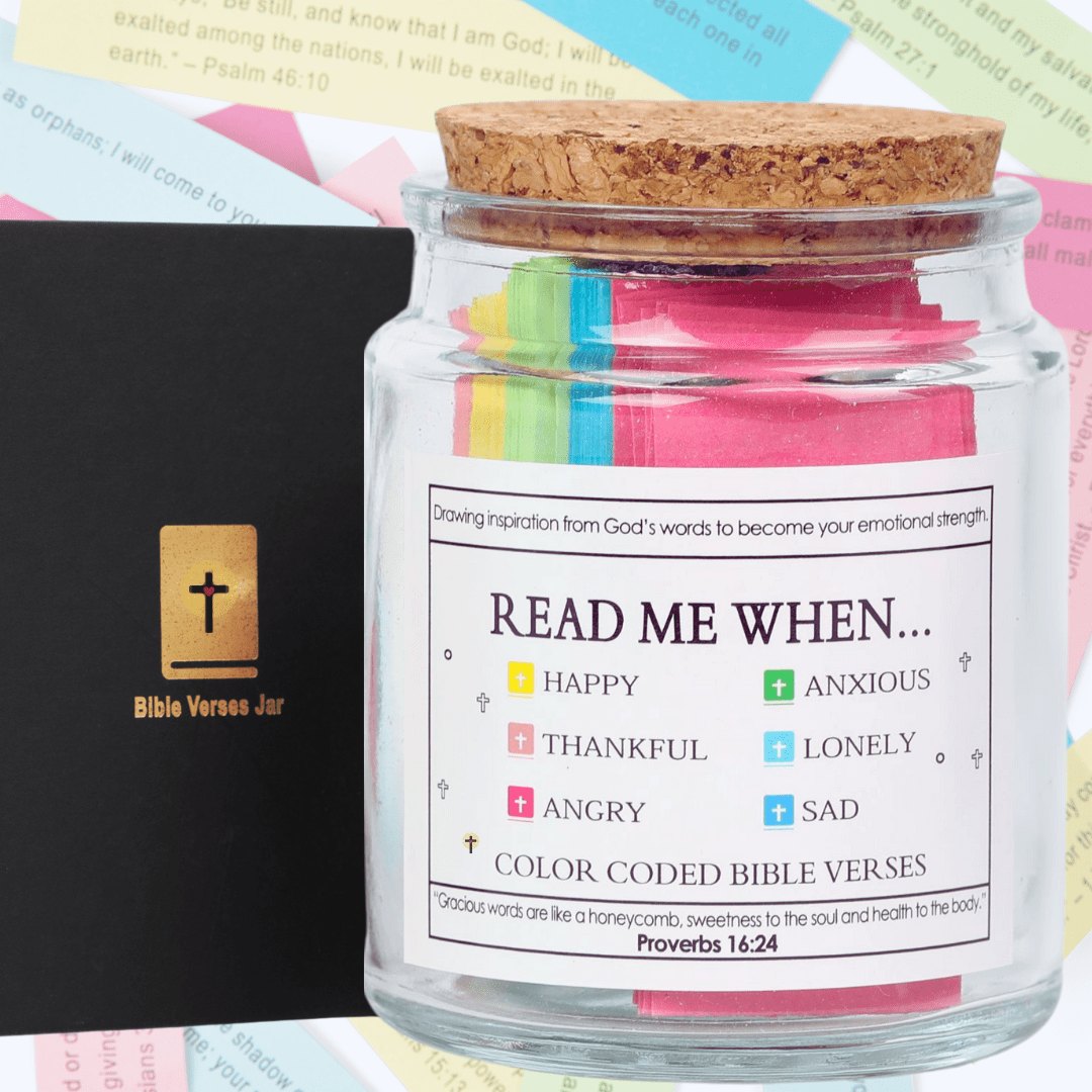90 Days Of Faith Bible Verse Jar | Daily Scripture & Encouragement Gift