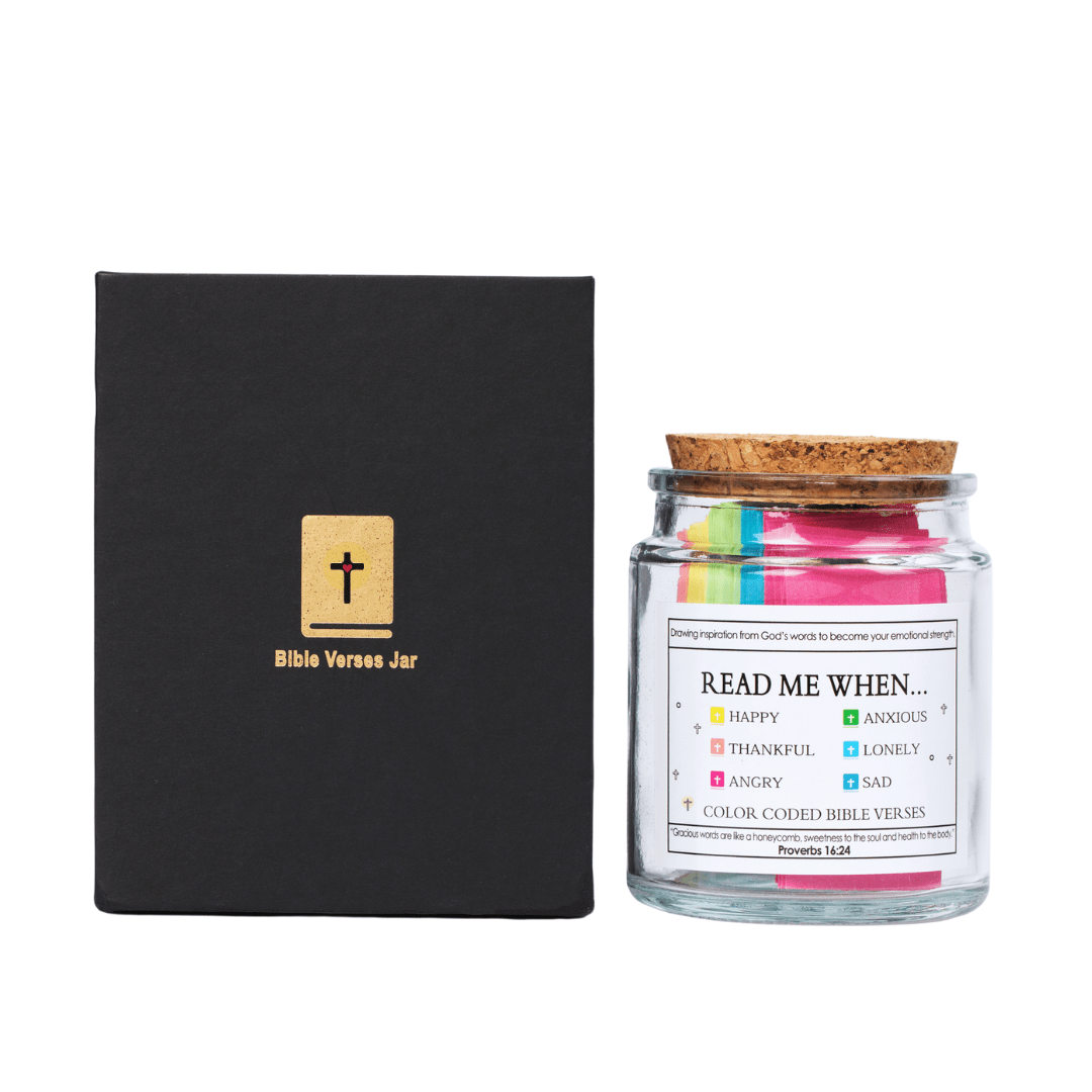 90 Days Of Faith Bible Verse Jar | Daily Scripture & Encouragement Gift