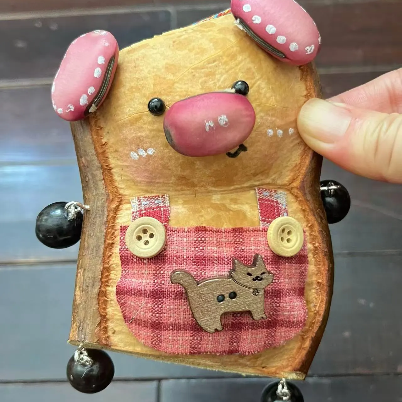 Handmade Entada Double Bean Pod Ornament