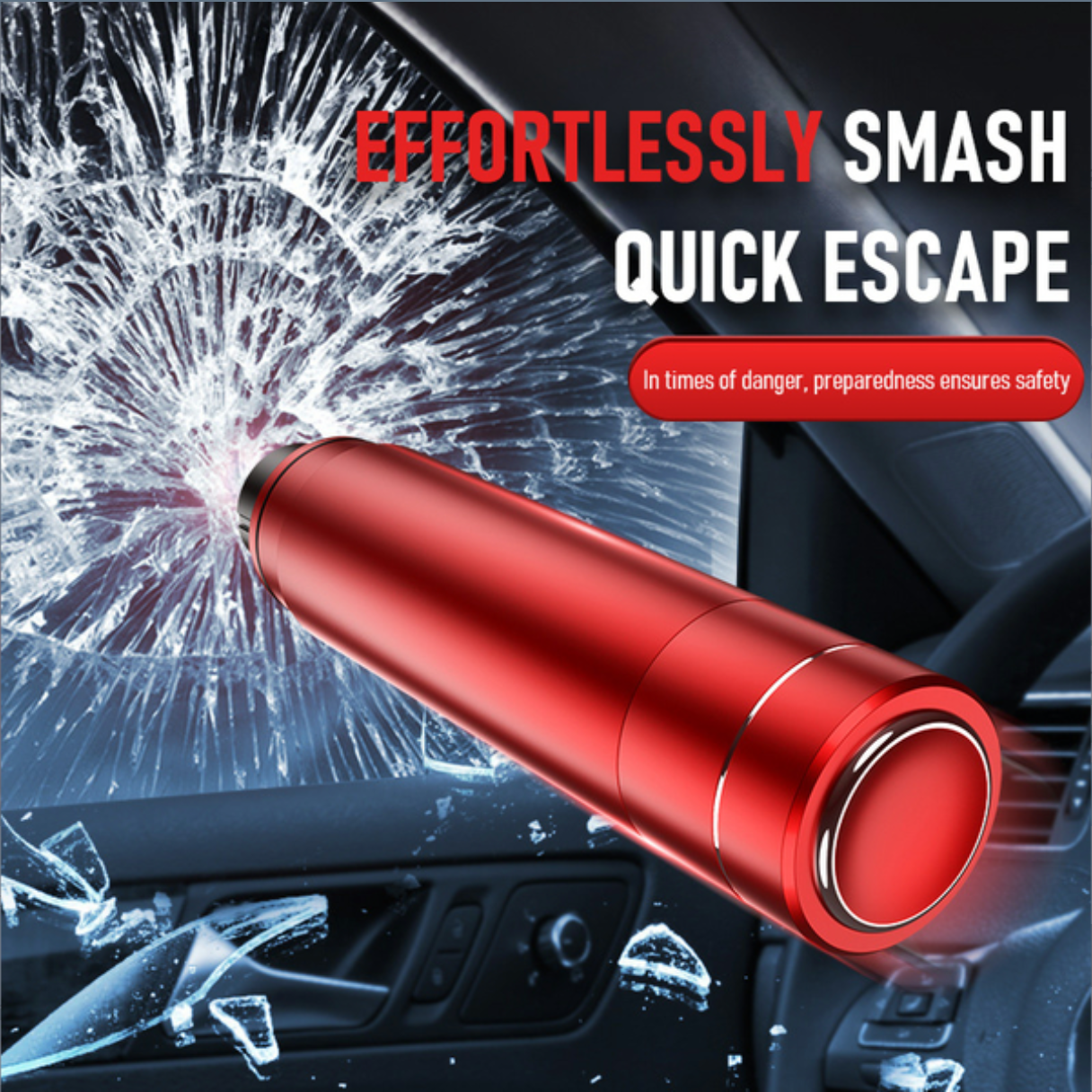 Emergency Safety Hammer, Window Breaker, Seat Belt Cutter Rescue Tool