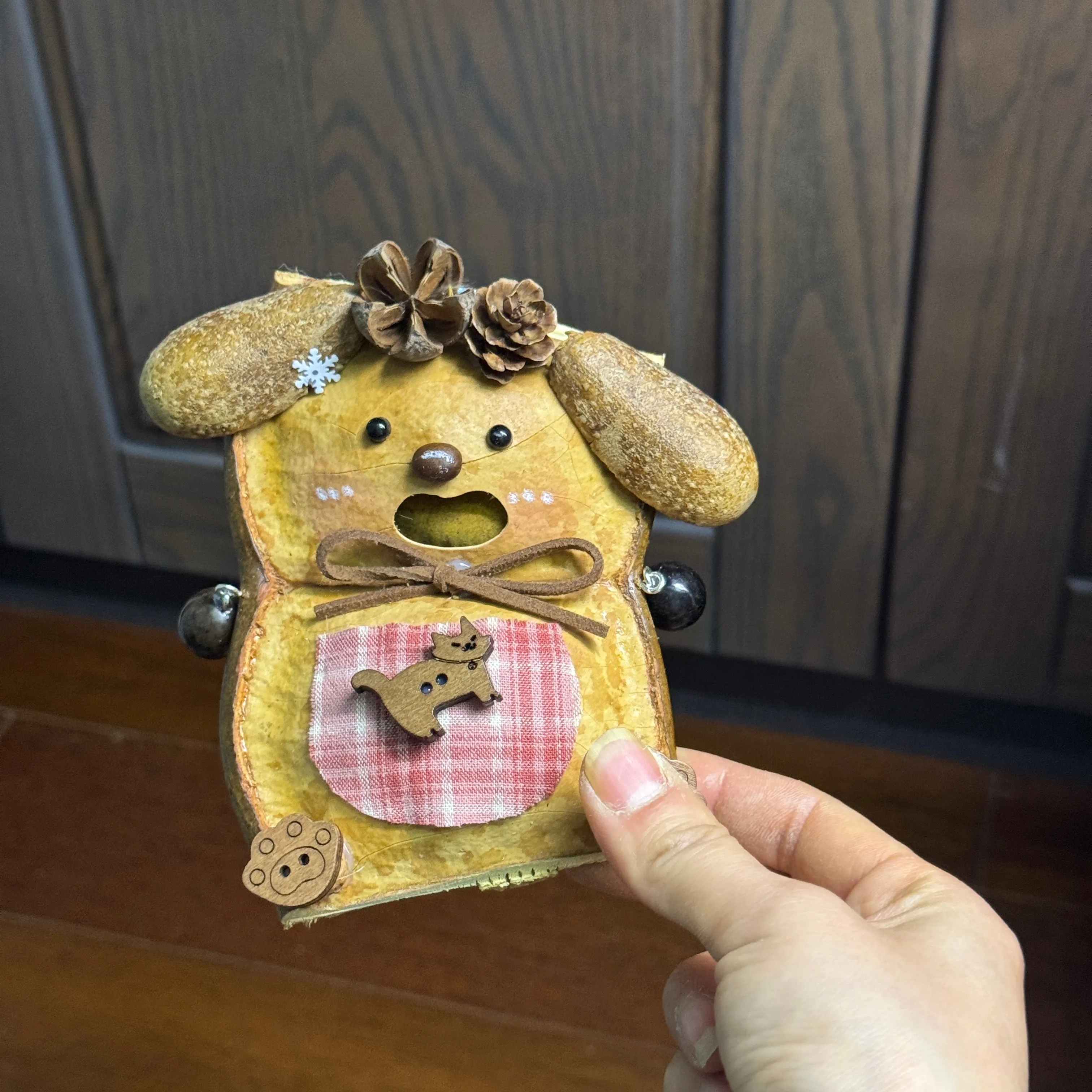 Handmade Entada Double Bean Pod Ornament