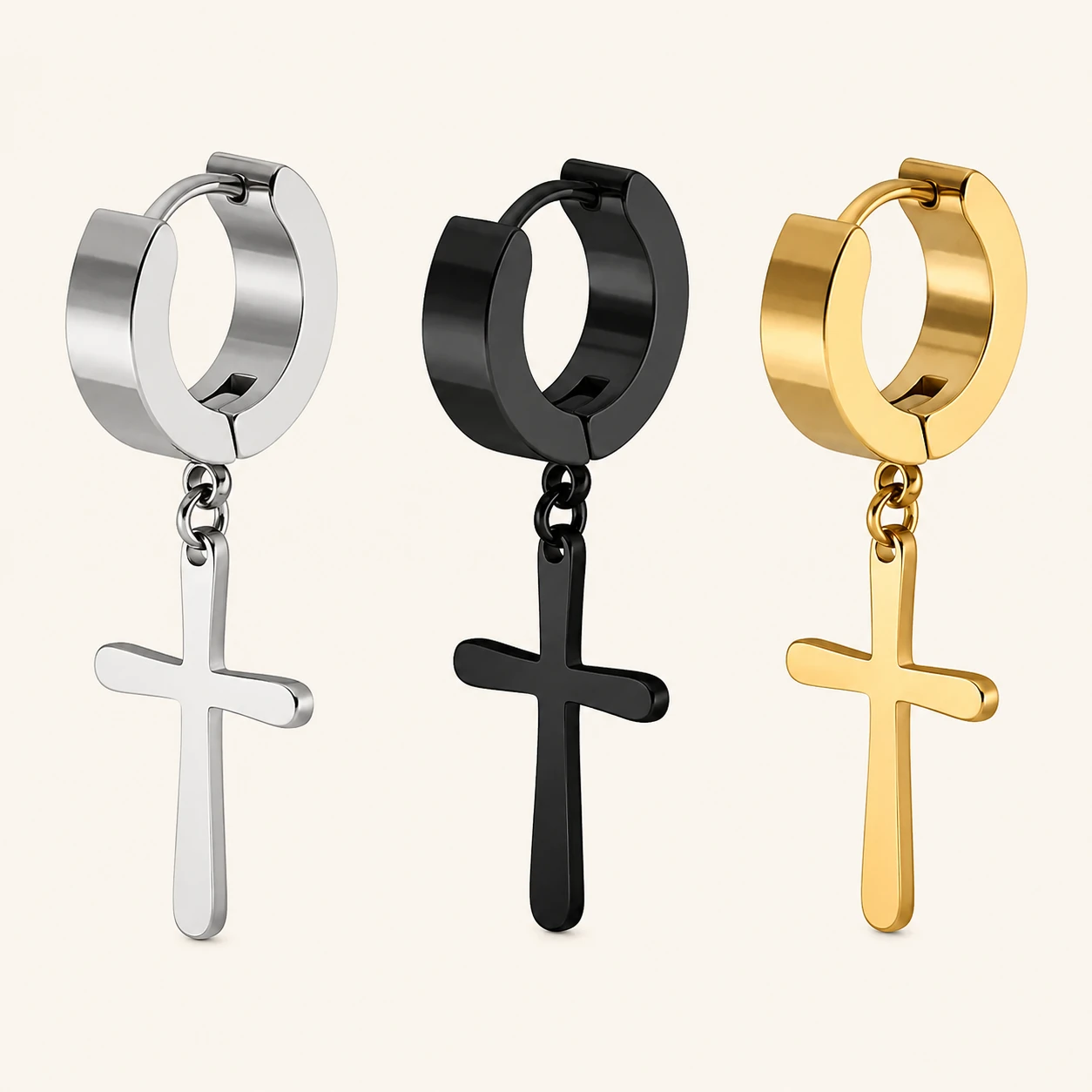 Everyday Faith Cross Drop Earrings