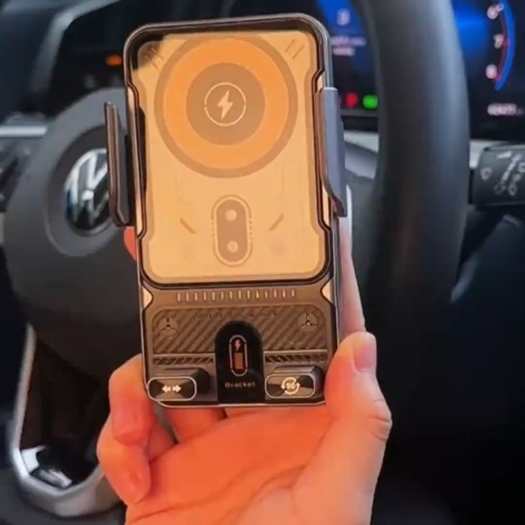 Auto-Clamping Wireless Car Charger Mount