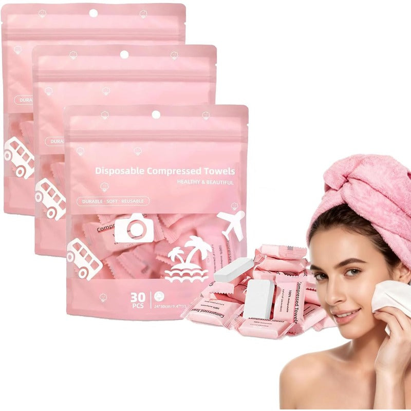 Compressed Cotton Towels
