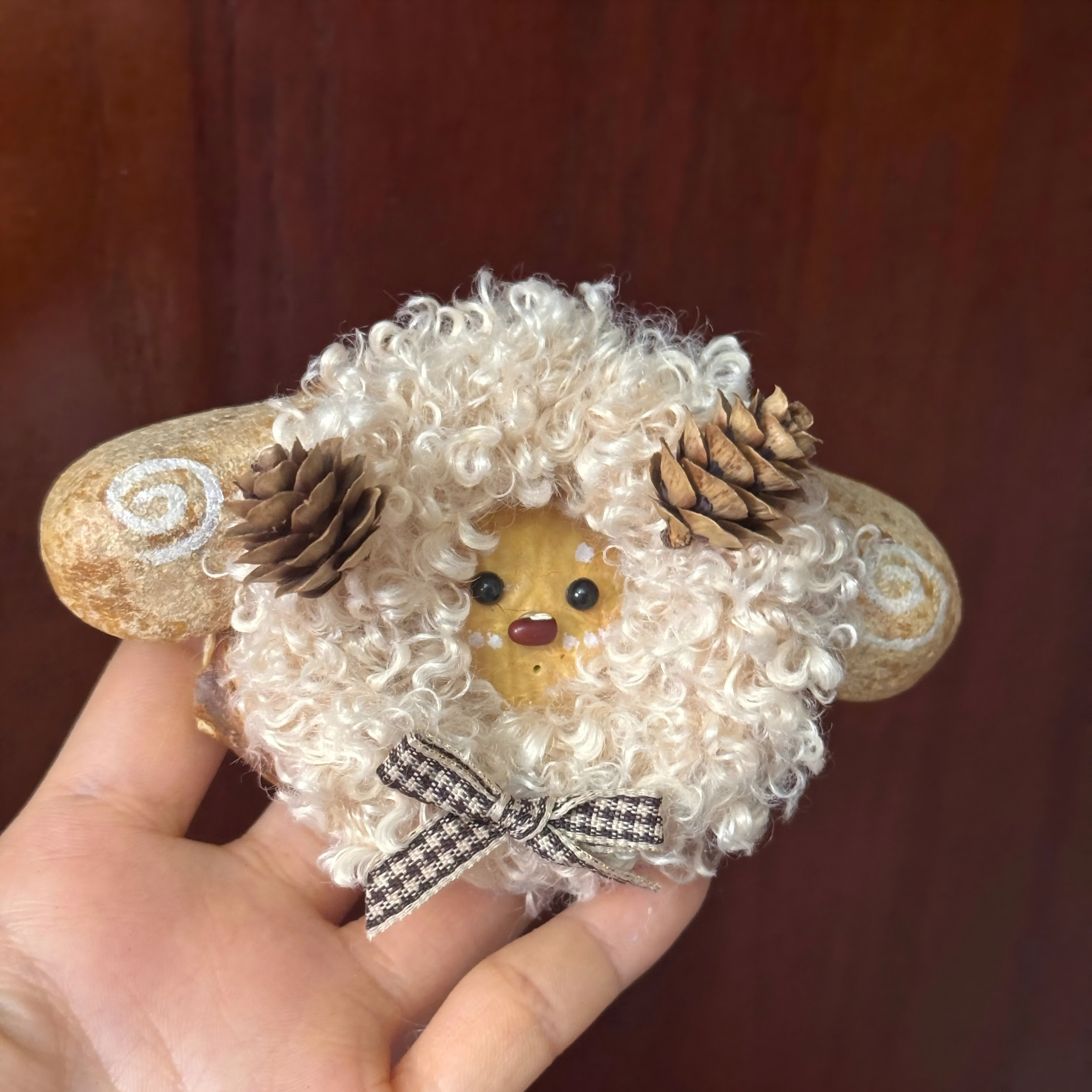 Handmade Entada Bean Pod Ornament