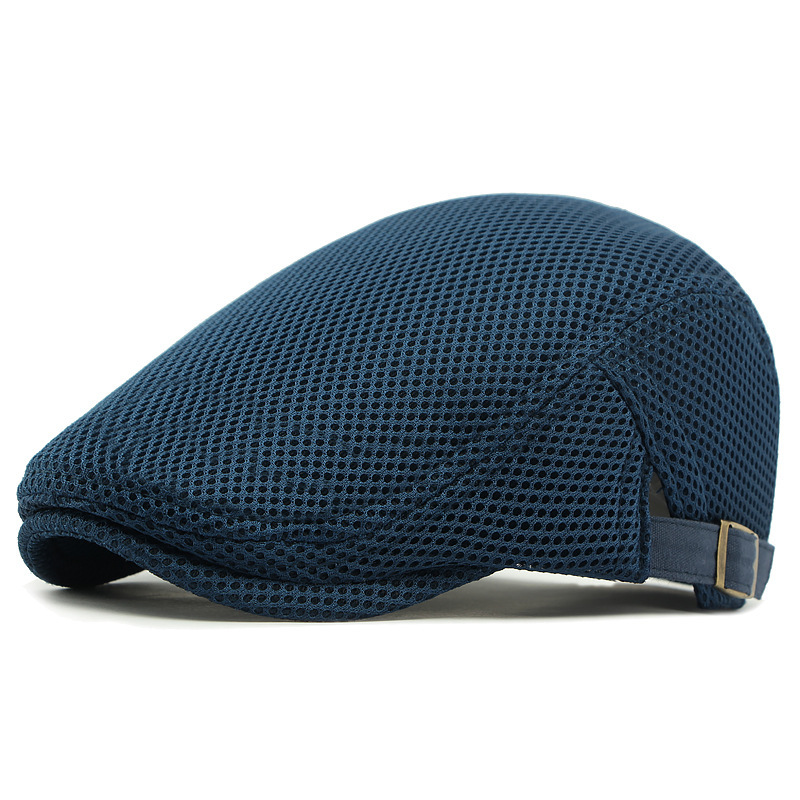 🧢New arrival 40% OFF!🏖️Breathable Flat Cap with Adjustable Strap – Mesh Fabric, Classic Ivy Style & Built-in Sweatband – All-Day Comfort🌞